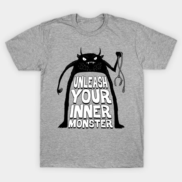 Cute Monsters Ego Boost Inner Monster In You Quotes Sayings To Live By T-Shirt by BoggsNicolas